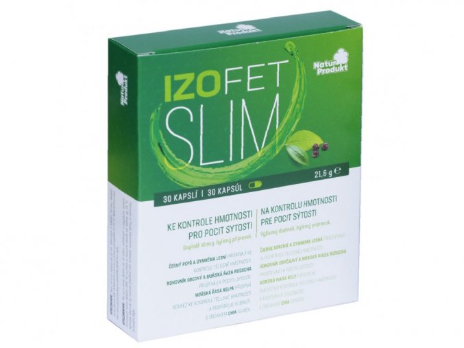 Naturprodukt Izofet Slim ke kontrole hmotnost 30 kapslí