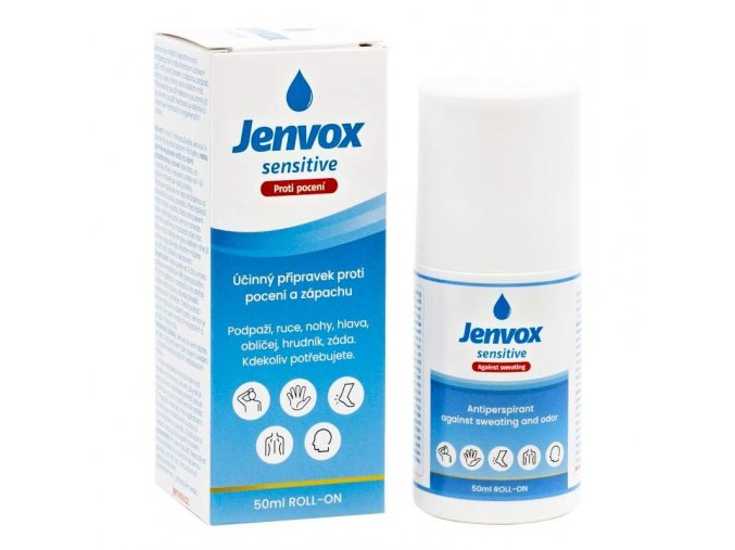 Jenvox Sensitive Proti pocení a zápachu roll-on 50 ml