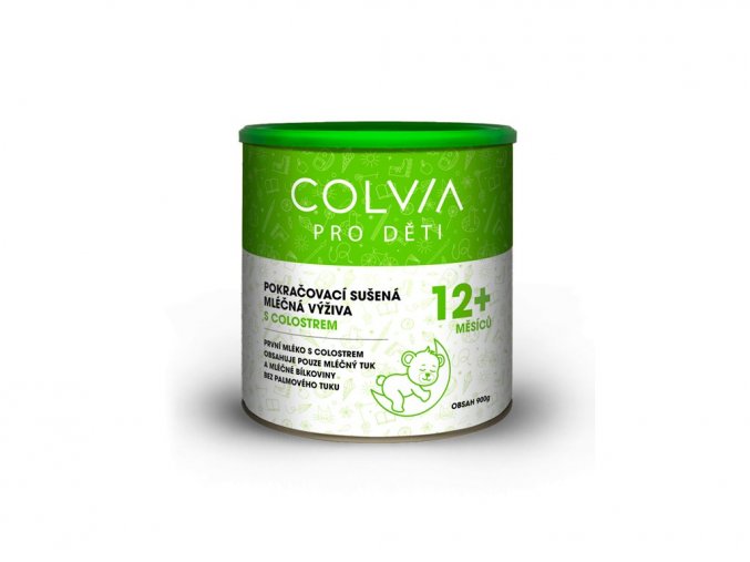 Colvia Pokračovací  sušená mléčná výživa s colostrem 12+ 900 g