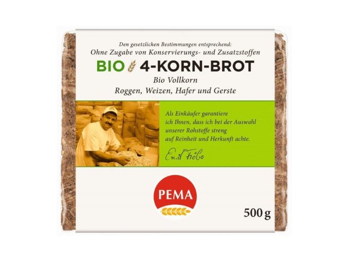 bio zitny chleb se lnenym seminkem 500 g pema