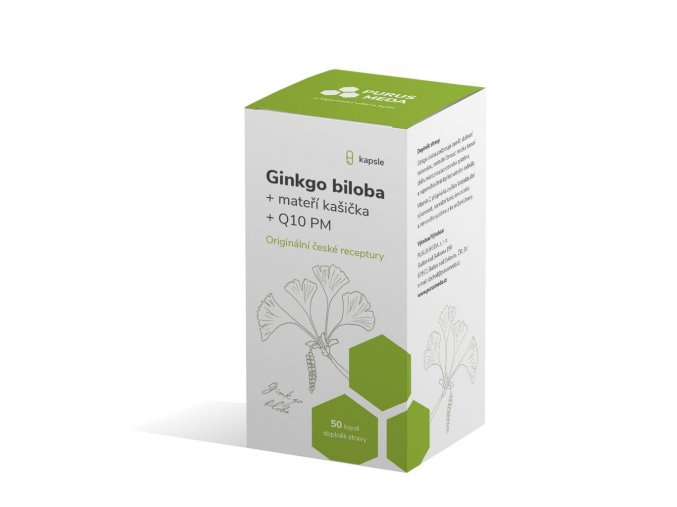 Ginkgo Biloba + mateří kašička + Q10 PM 50 cps.