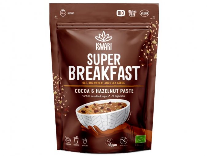 Iswari Bio Super snídaně kakao & oříšková pasta 360 g