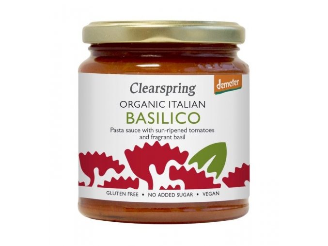 Clearspring BIO Basilico Italská omáčka na těstoviny Demeter 300 g