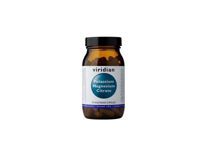 Viridian Potassium Magnesium Citrate (Draslík a hořčík) 90 kapslí