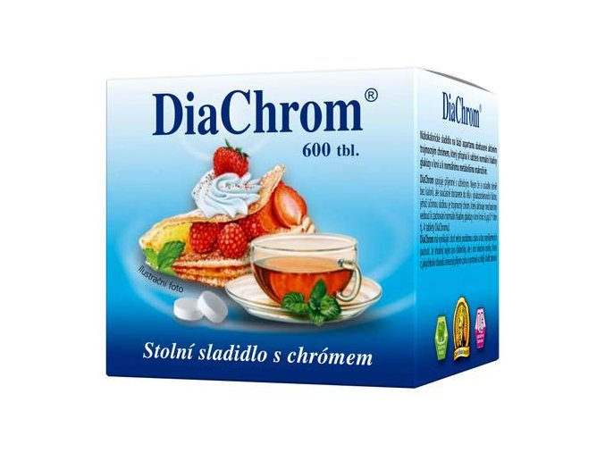 DiaChrom nízkokalorické sladidlo 600 tbl.
