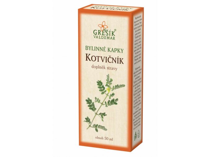 Grešík Kotvičník bylinné kapky 50 ml