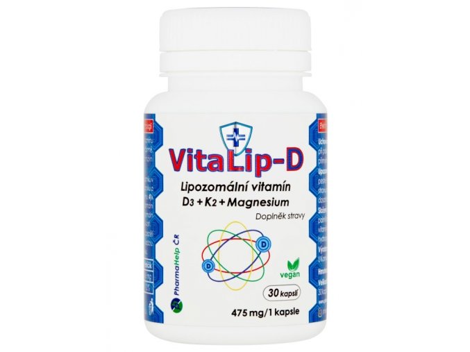 VitaLip-D Lipozomální vitamín D3+K2+Mg 30 kapslí