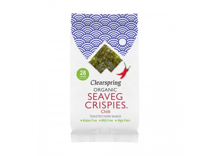 Clearspring BIO Seaveg Crispies - Křupky z mořské řasy Nori s chilli 4 g