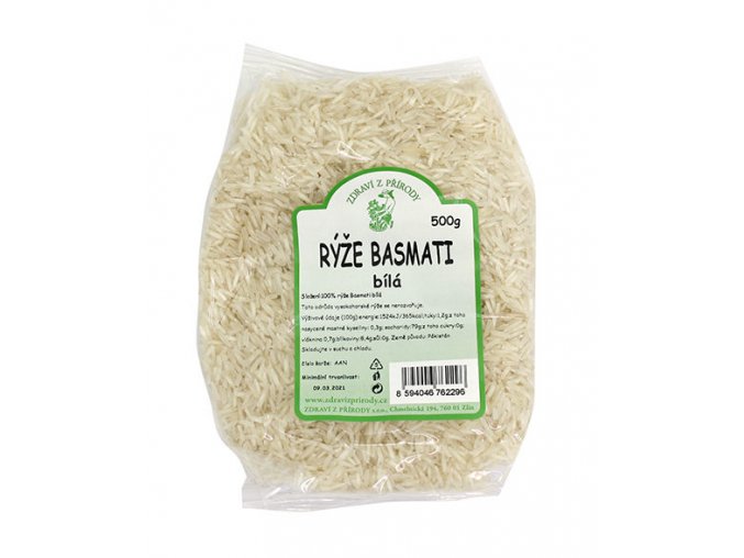 Zdraví z přírody Rýže Basmati bílá 500 g