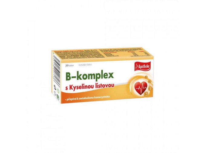 Apotheke B-komplex s kyselinou listovou 30 tbl.