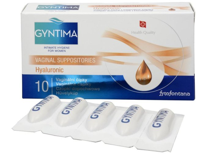 Herb Pharma Gyntima vaginální čípky Hyaluronic 10 ks DMT: 16.03.2023