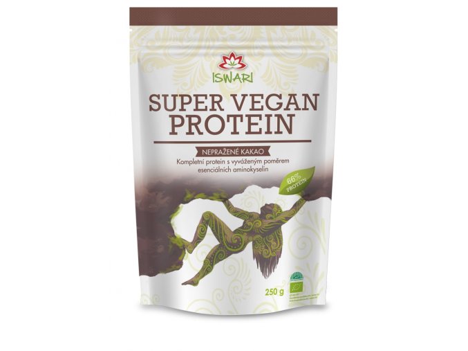 52097 bio super vegan protein neprazene kakao 250g