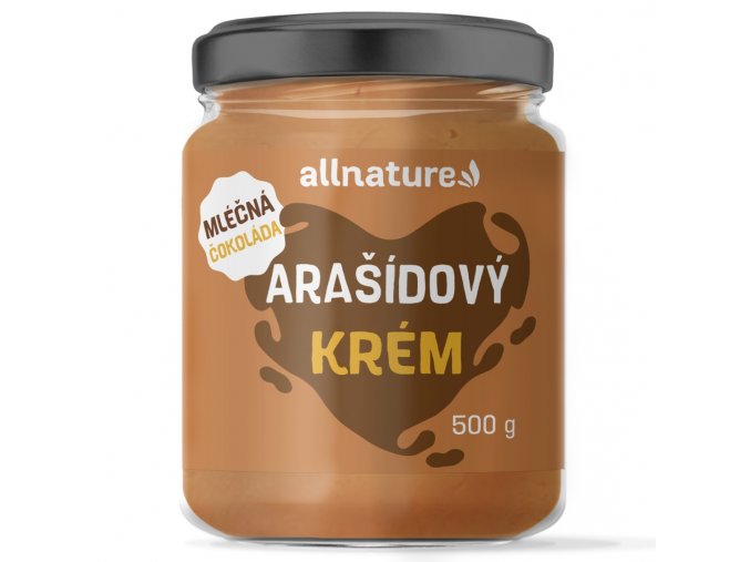 Allnature Arašídový krém s mléčnou čokoládou 500 g