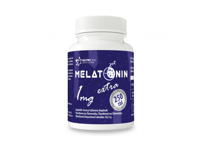 Nutricius Melatonin 1 mg extra 250 tbl.