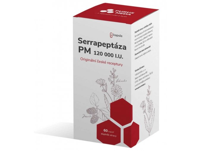 Purus Meda Serrapeptáza PM 120 000 I.U. 60 kapslí