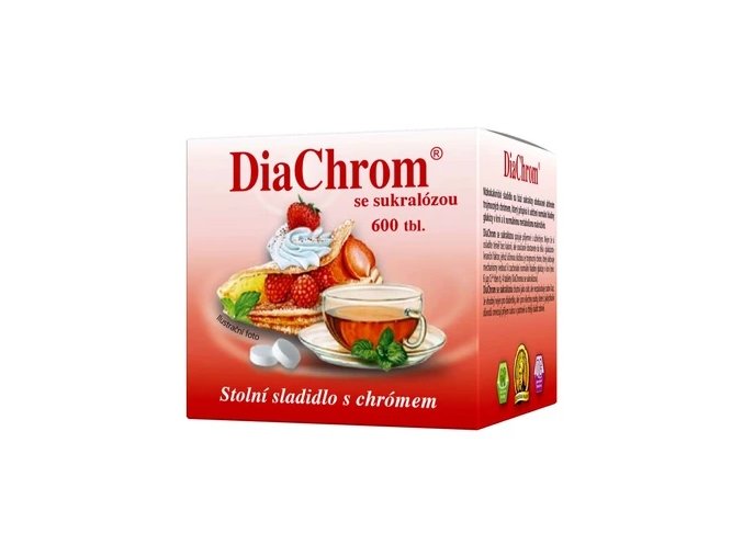 DiaChrom DiaChrom se sukralózou nízkokalorické sladidlo 600 tbl.