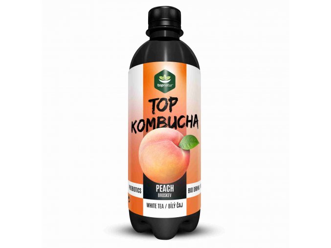 TOP BIO Kombucha Broskev 500 ml