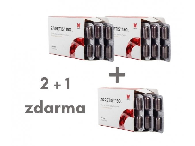 Zaretis 150 mg 30 kapslí 2+1 ZDARMA
