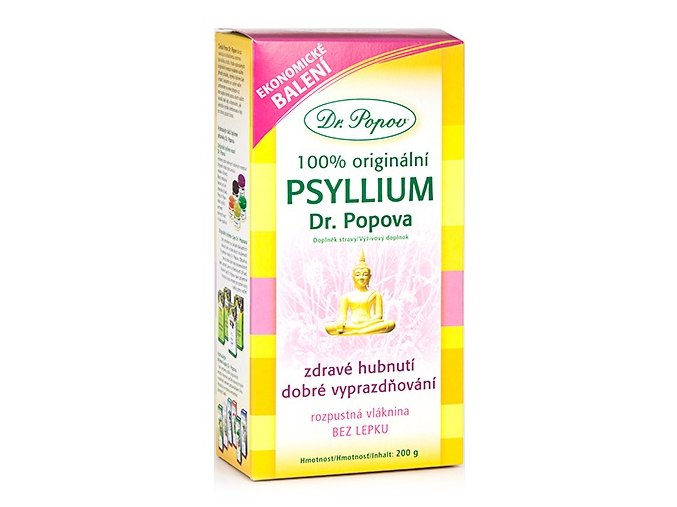 Dr. Popov Psyllium indická rozpustná vláknina 200 g