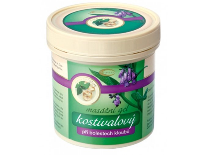 Topvet Kostivalový masážní gel při bolestech kloubů 250 ml