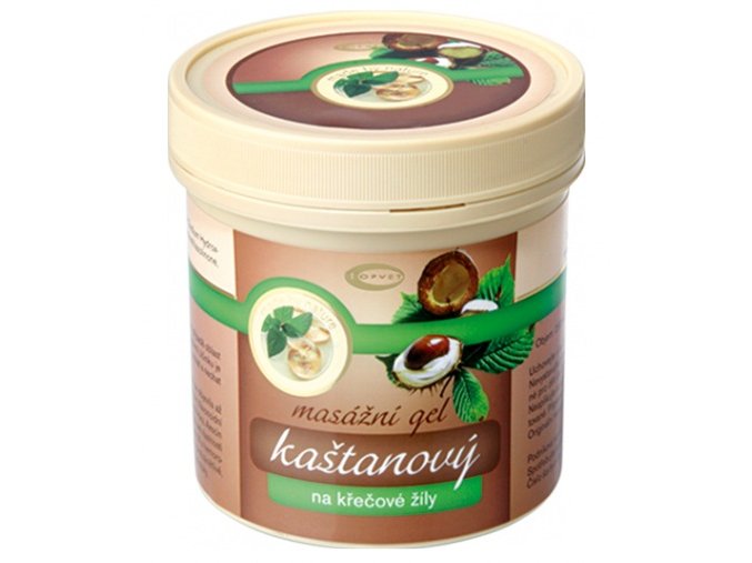 Topvet Kaštanový masážní gel na křečové žíly 250 ml