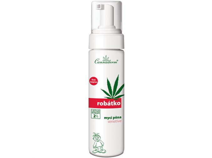 Cannaderm Robátko mycí pěna Sensitive 200 ml 200 ml