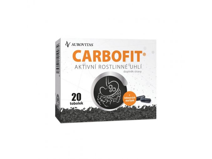 Carbofit - aktivované rostlinné uhlí 20 tob.