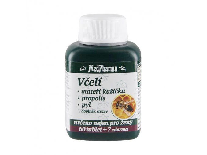 MedPharma Včelí mateří kašička, propolis, pyl 67 tbl.