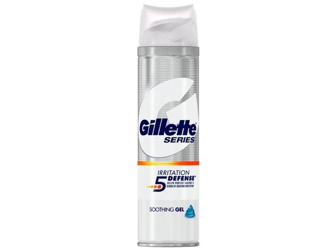 Gillette Gel na holení Series Irritation 5 Defense (Soothing Gel) 200 ml