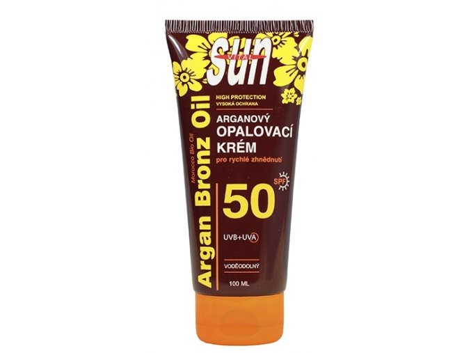 Vivaco Sun Vital Opalovací krém s BIO arganovým olejem SPF 50 100 ml