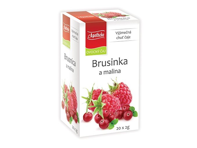 Apotheke Brusinka a malina čaj 20x2g