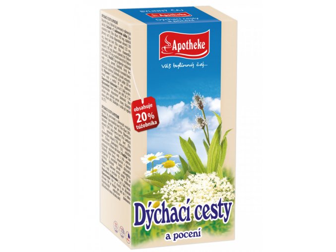 Apotheke Bylinný čaj Dýchací cesty a pocení čaj 20x1,5g