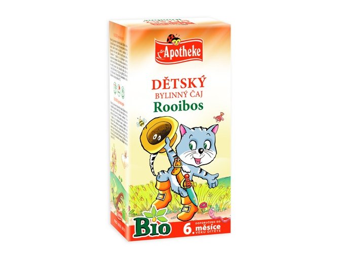 Apotheke Bio Dětský čaj rooibos Kocour 20x1,5g