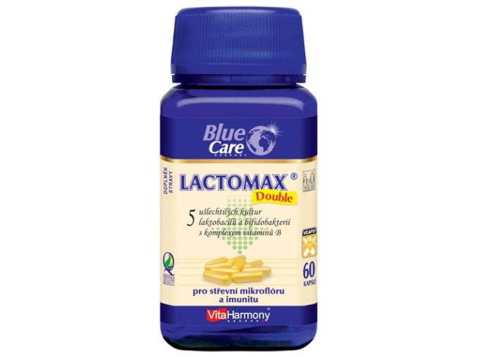 VitaHarmony Lactomax® Double - laktobacily 4 mld.+ komplex vit. B 60 kapslí DMT: 02.02.2023