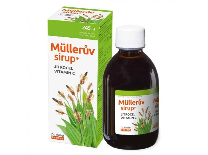 Dr. Muller Müllerův sirup s jitrocelem a vitaminem C 245 ml