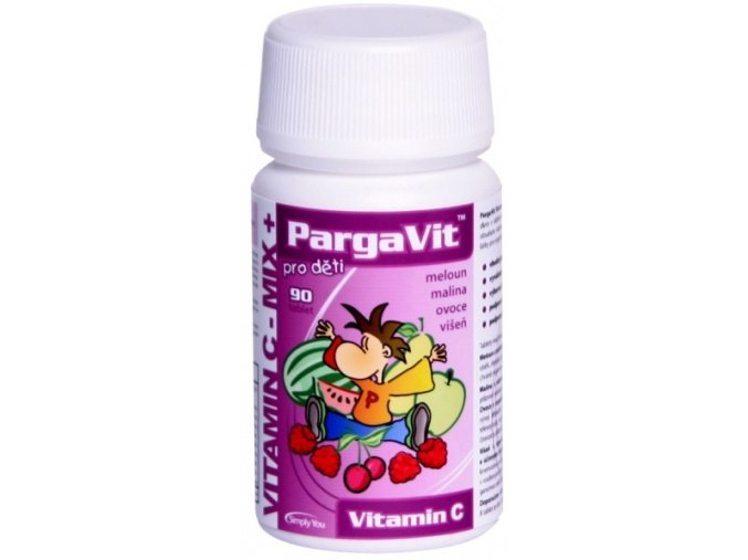 65419 pargavit vitamin c mix plus pro deti 90 tbl