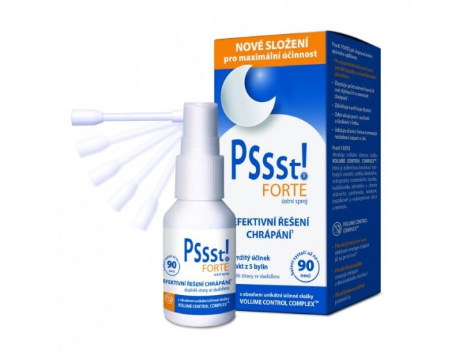 pssst forte ustni sprej proti chrapani 15ml 10ml zdarma