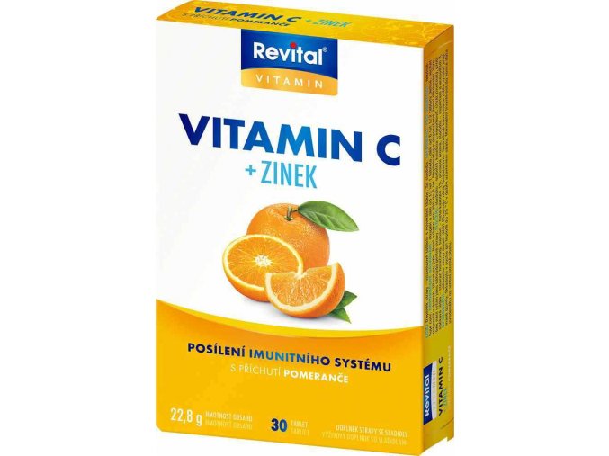 Revital Vitamín C + Zinek 30 tbl.