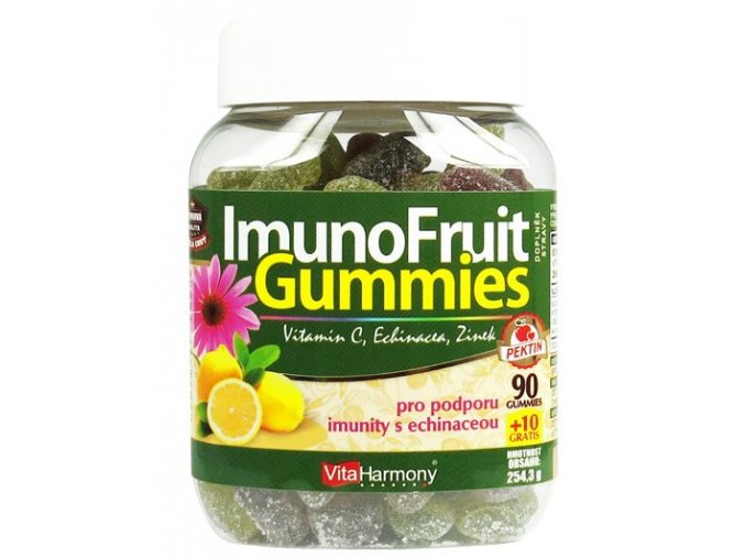 VitaHarmony ImunoFruit Gummies, 90+10 gummies