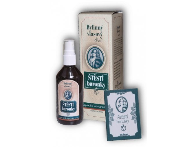 Levandes Štěstí baronky Bylinný vlasový elixír - světlé mastné 110 ml