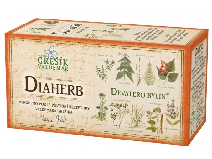 Grešík Diaherb čaj n.s. 20x1.5g Devatero bylin