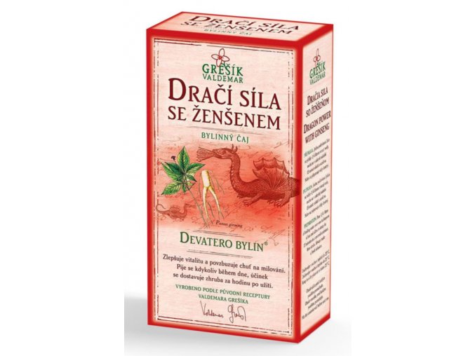 Grešík Dračí síla se ženšenem čaj sypaný 50 g Devatero bylin