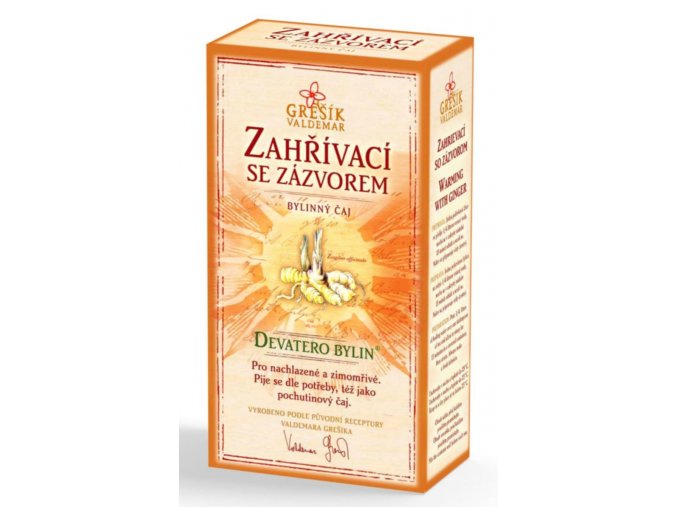 Grešík Zahřívací se zázvorem čaj sypaný 50 g Devatero bylin