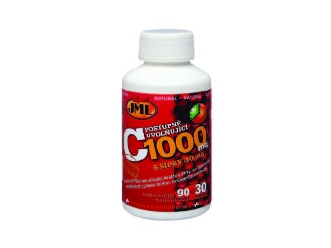 JML Vitamin C-1000 mg 30 tbl. + 2 tbl. ZDARMA
