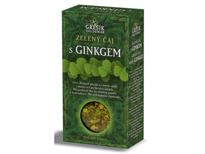 Grešík Zelený čaj s ginkgo sypaný 70 g