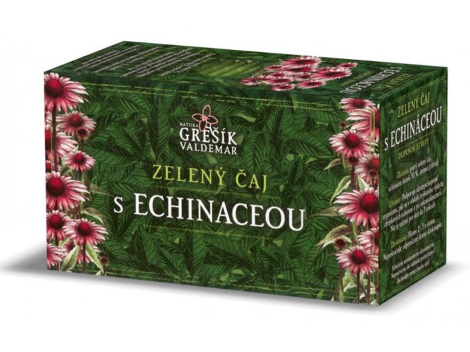 Grešík Zelený čaj s echinaceou n.s. 20 x 1,5 g
