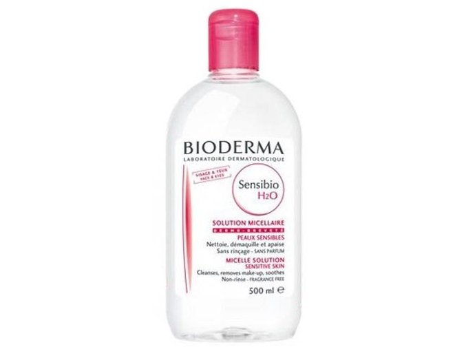 Bioderma Zklidňující pleťová voda Sensibio H2O (Solution Micellaire) 500 ml