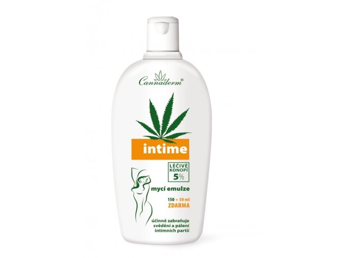 Cannaderm Intime jemná mycí emulze 150 ml + 50 ml ZDARMA