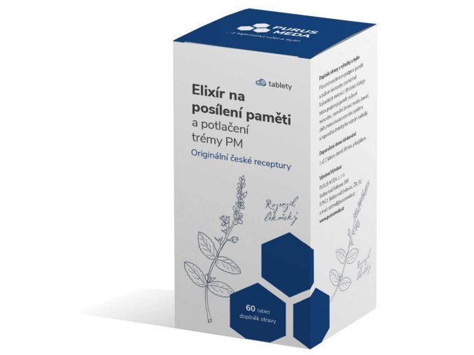 Purus Meda PM Elixír na posílení paměti a potlačení trémy 60 tbl.