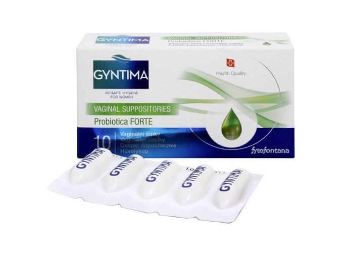 Gyntima Probiotica vaginální čípky Forte 10 ks